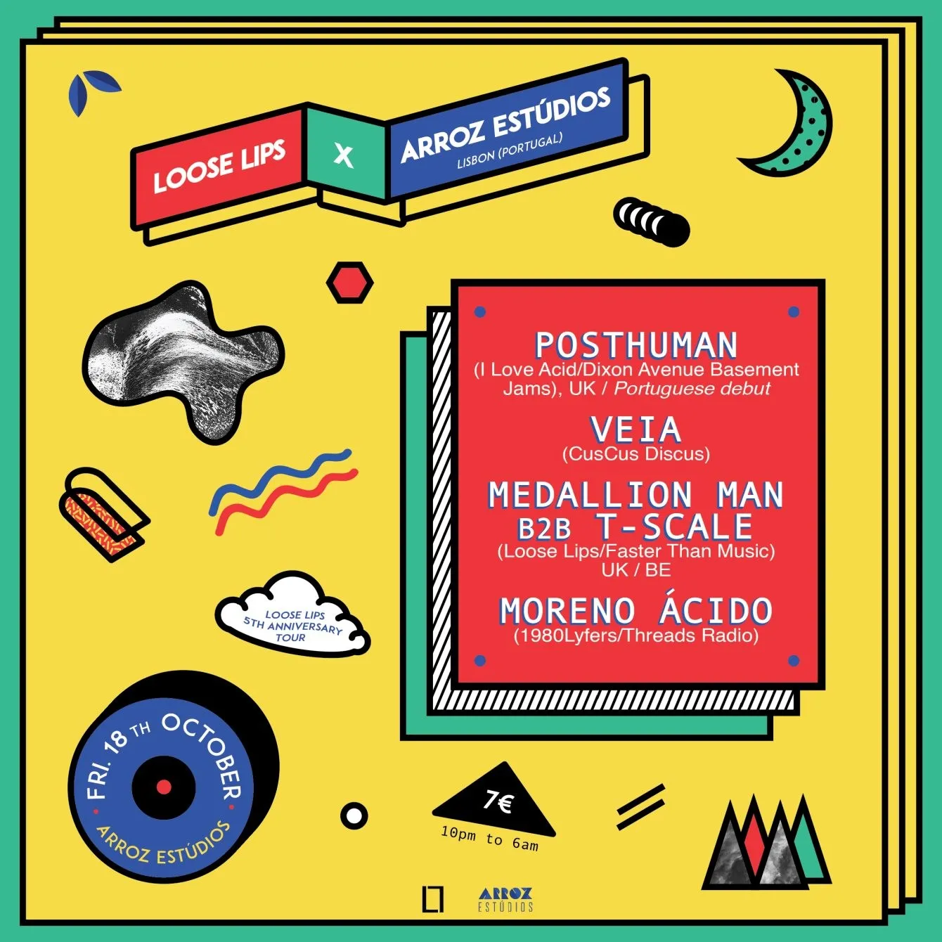 Loose Lips x Arroz Esudios - LL 5th Anniv. in Lisbon with Posthuman