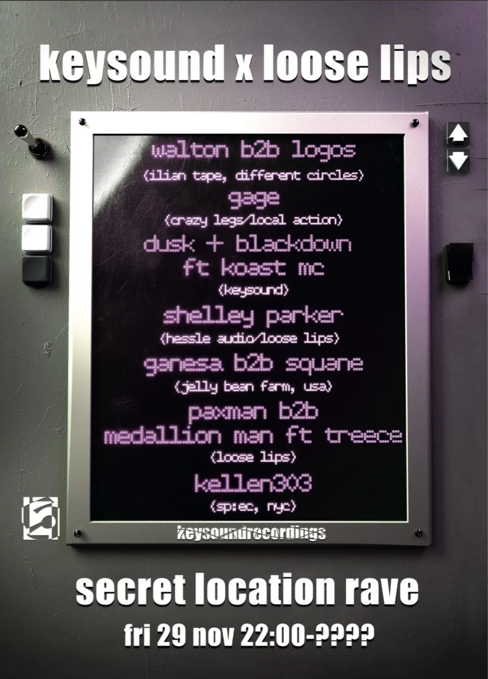 Secret Location Rave: Keysound x Loose Lips